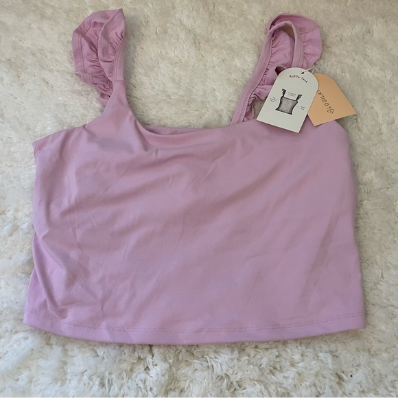 Blogilates Women's Ruffle Tank Top, Light Pink, 1X, NWT - Picture 1 of 7